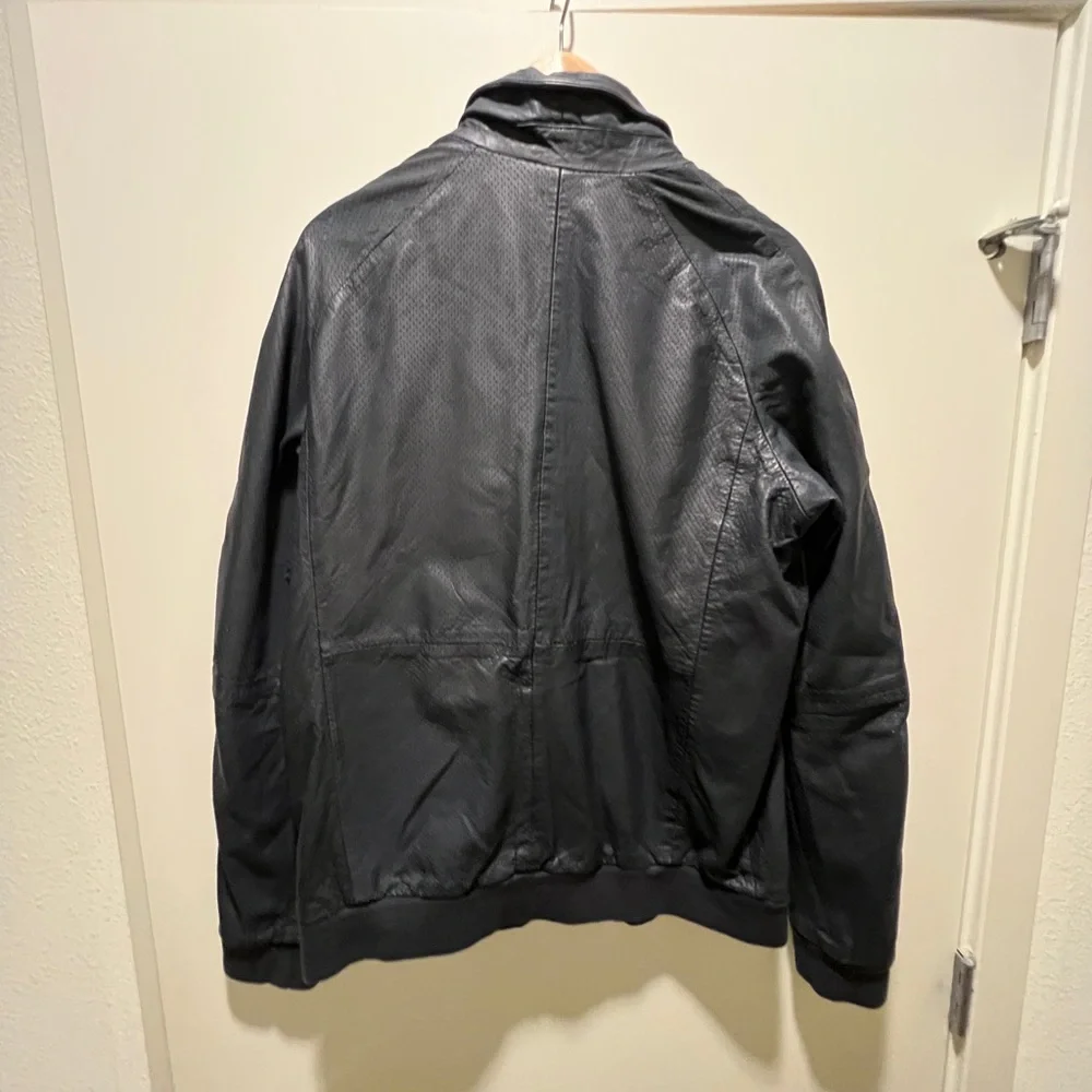 Men’s Scotch and Soda Leather jacket, size large - Picture 6 of 9